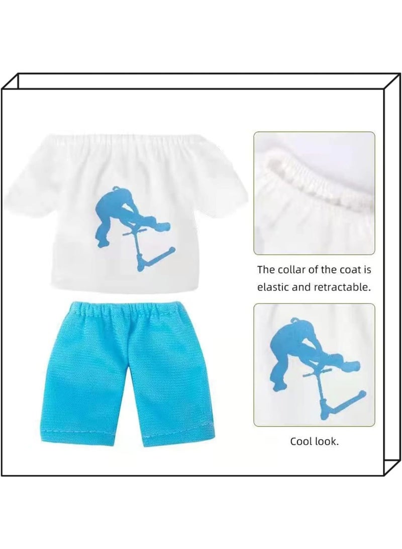 SOLARAE Finger Skateboard, Skateboard Accessories Tools Set, Mini Toys Kits, Doll Breakdance Mini Cloth Shoes, Pressure Gifts for Children Teens Adults, for Kids Party Favor - Image 2