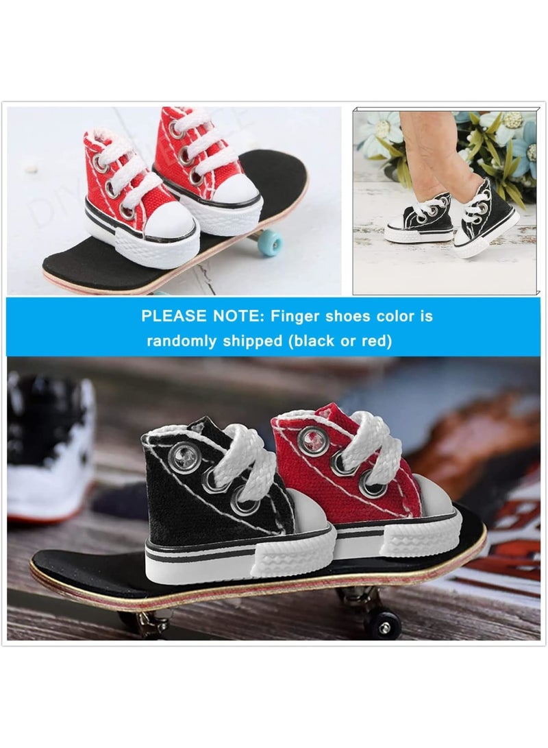 SOLARAE Finger Skateboard, Skateboard Accessories Tools Set, Mini Toys Kits, Doll Breakdance Mini Cloth Shoes, Pressure Gifts for Children Teens Adults, for Kids Party Favor - Image 5