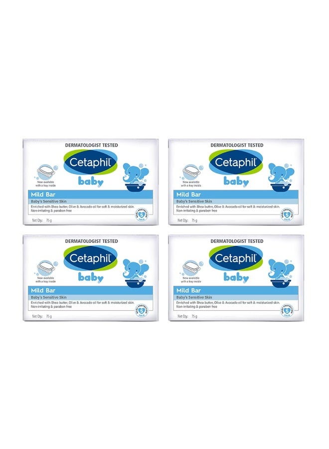سيتافيل صابون سيتافيل بيبي اللطيف للوجه والجسم - عبوة من 4 قطع، 75 جم*4 - Image 5
