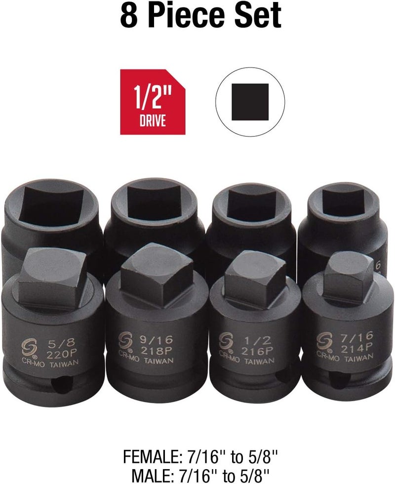Sunex 2841 1/2-Inch Drive Pipe Plug Socket Set - Image 2