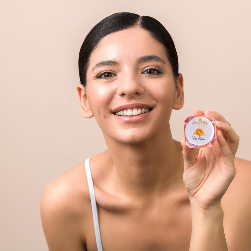 SCIIAN Lip BalmOrange  Lip Balm For Soft Smooth And Moisturised Lips  Instant Hydration  Relieves Dry  Chapped Lips  Enriched with Shea Butter  Castor Oil  Glossy Finish10g Pack of 3 - Image 2