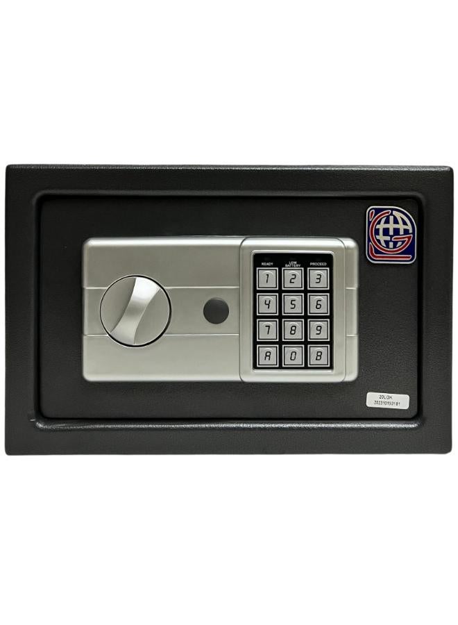 LOTFY GROUP Digital Safe - Compact Steel Money Security Box with Electronic Keypad and 2 Manual Override Keys ( Black ) Colour By LOTFY GROUP ( H20 * W31 * D20 CM ) - Image 4