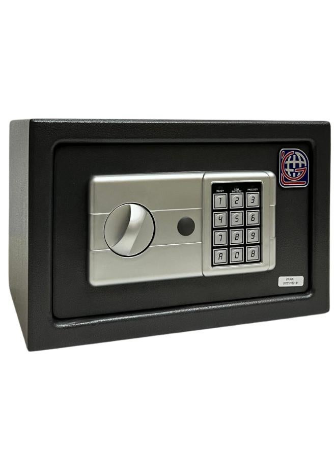 LOTFY GROUP Digital Safe - Compact Steel Money Security Box with Electronic Keypad and 2 Manual Override Keys ( Black ) Colour By LOTFY GROUP ( H20 * W31 * D20 CM ) - Image 2