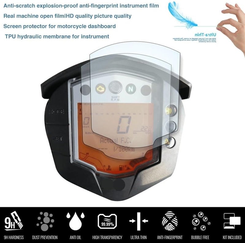 DEMULAX Motorcycle Dashboard Scratch Protection Film - Image 3