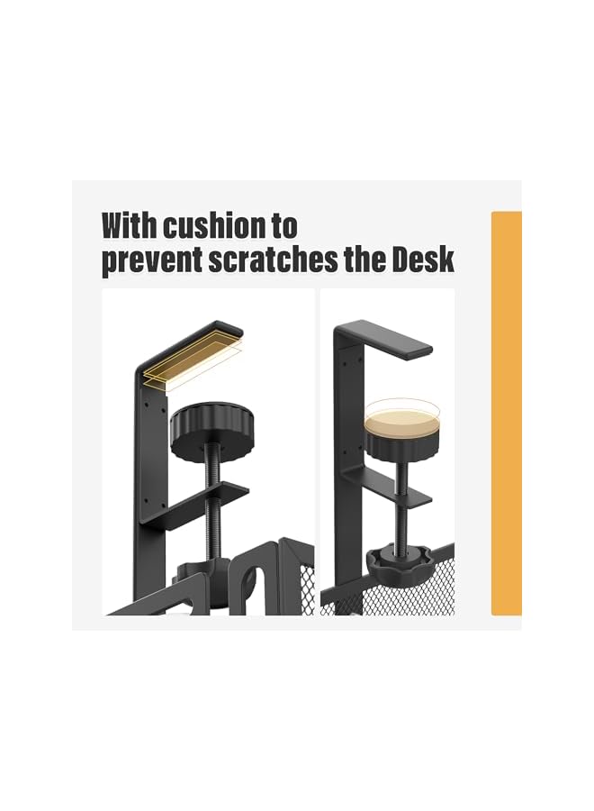 S-TOP Under Desk Cable Management Tray Long 1 Pack A non drilling table cable basket for storing extension cords, a screw free and tidy wire organizer clip, suitable for homes, offices,kitchens, etc - Image 2