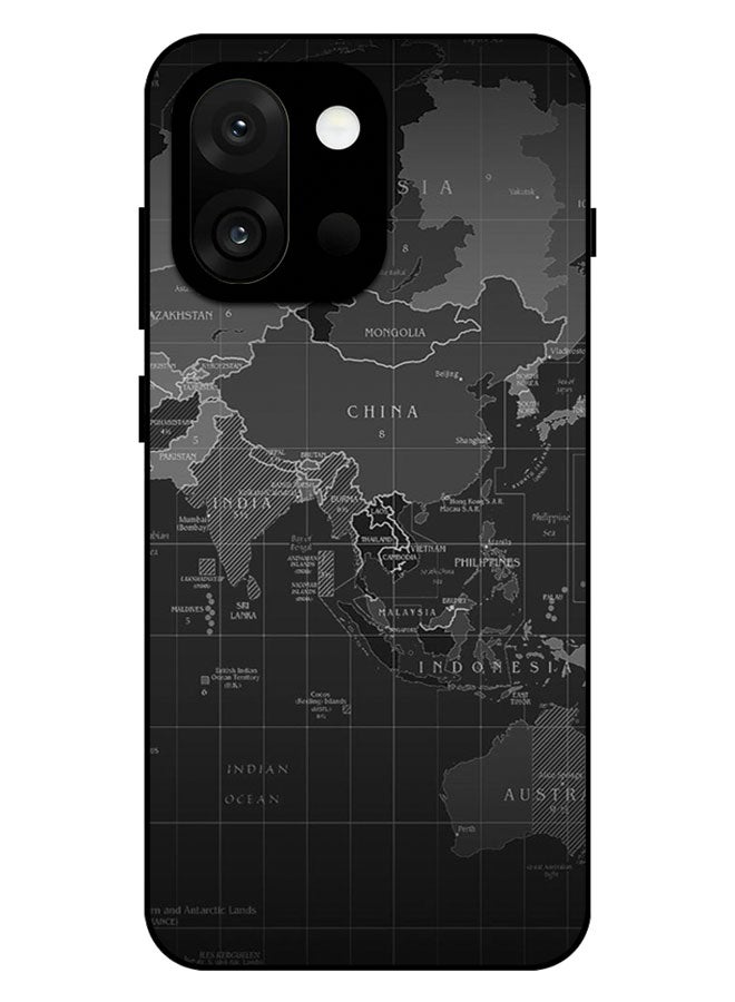 الصيد العين غطاء حماية مطبوع لهاتف OnePlus 13S - خريطة العالم - Image 1