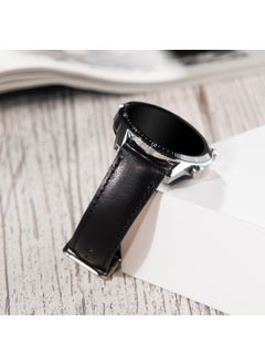 Vagave Genuine Leather Watch Band 20mm 22mm 24mm Fossil Diesel Polo Tissot Lacoste Casio Armani Nacar Classic Watch Band Leather Strap Black  - Image 4