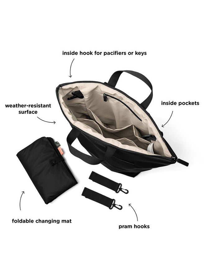 done by deer Changing Backpack - Lightweight Waterproof Diaper Bag with Changing Mat  And  Stroller Hooks - Black  - Image 3