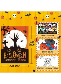 Max Fun 24 Pack Halloween Coloring Books For Kids Ages 2-4 4-8 8-12, Bulk Mini Coloring Books For Boys Girls, Halloween Trick Or Treat Goodie Bag Fillers Gifts Fun Activity Decorations Supplies  - Image 3