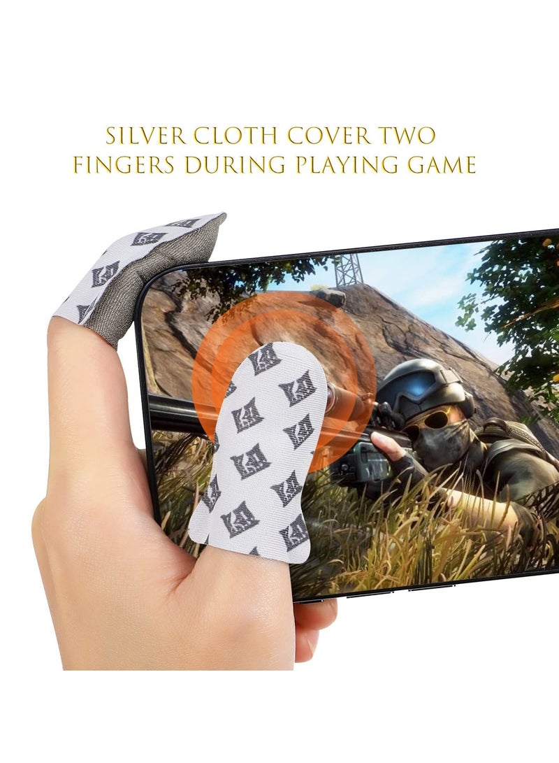 إصدار مطور من Game Trigger 2024 PUBG Mobile Trigger مع مشغلات التصويب وإطلاق النار وقطعتين من أكمام أصابع الألعاب، مشغل حساس لإطلاق النار بـ 6 أصابع متوافق مع iPhone وAndroid ومعظم الهواتف - Image 4