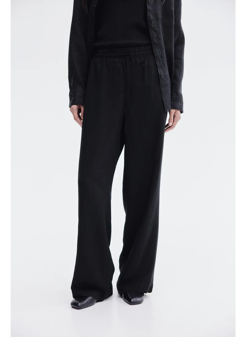 اتش اند ام Linen-blend trousers