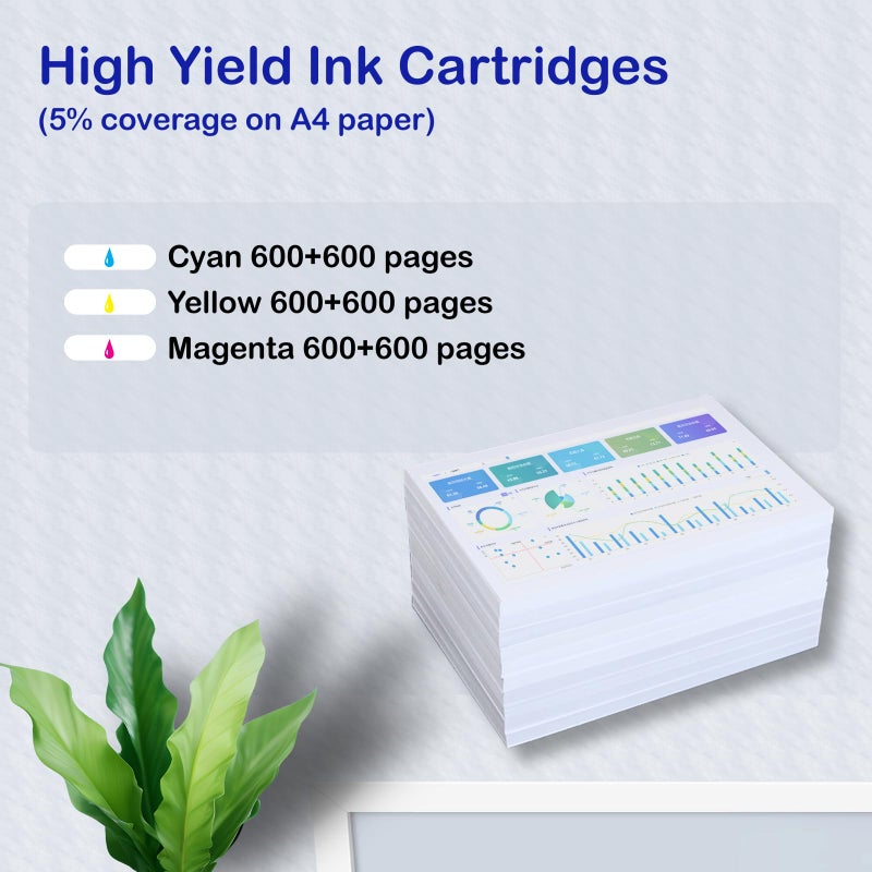USEHOTI LC103XL Compatible Ink Cartridges Replacement for Brother LC103 LC101 â€“ High Yield Color Ink Works with Brother MFC-J870DW, J6920DW, J6520DW, J450DW Printers (2 Cyan, 2 Magenta, 2 Yellow) - Image 2