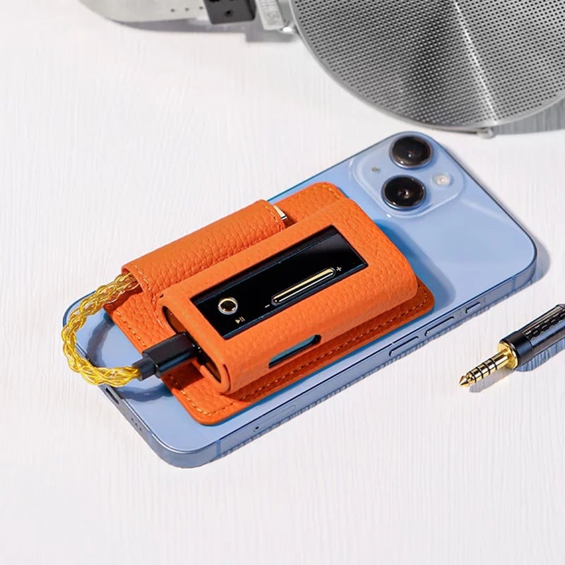 Onix Shanling Onix Magnetic Leather Case for Beta XI2 Protable USB DAC AMP Decoder Case Beta XI2 Headphone Amplifier Leather Case, Beta XI2 Random Case - Image 5