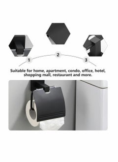 KASTWAVE KASTWAVE Toilet Tissue Roll Dispenser Toilet Roll Holder Bathroom Kitchen Wall Mount Toilet Paper Roll Holder for Bathroom Kitchen Washroom  - Image 3