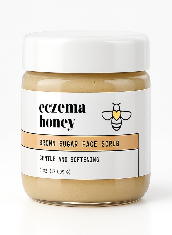 ECZEMA HONEY Brown Sugar Face & Body Scrub - Bath Scrub for Dry Skin - Natural & Gentle Face Scrub Soothes Eczema - Body Care Products for Women & Men - Sensitive Skin Exfoliating Body Scrub (6 Oz) - Image 1