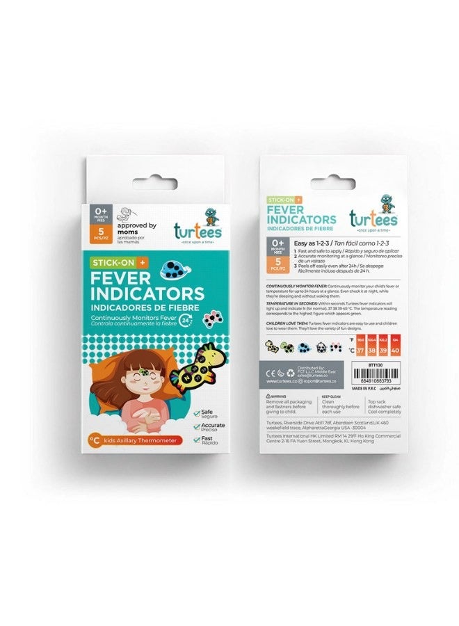 Turtees® Baby Fever Indicator, Allows to Continuously Monitor Fever or Temperature for Up to 48 Hours, Colorful Stick-on that is Safe, Accurate, and Fast - Image 3