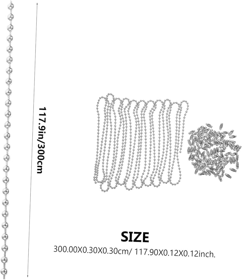 هومويويو 12 حزمة سلاسل خرزية لسحب مراوح السقف والستائر والإضاءة الاستبدالية - Image 3