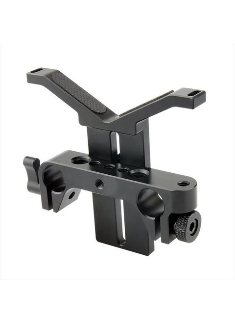 Long Lens Support Bracket Height Adjustable with 15mm Rod Clamp for Follow Focus DSLR Camera 15mm Rail Block System