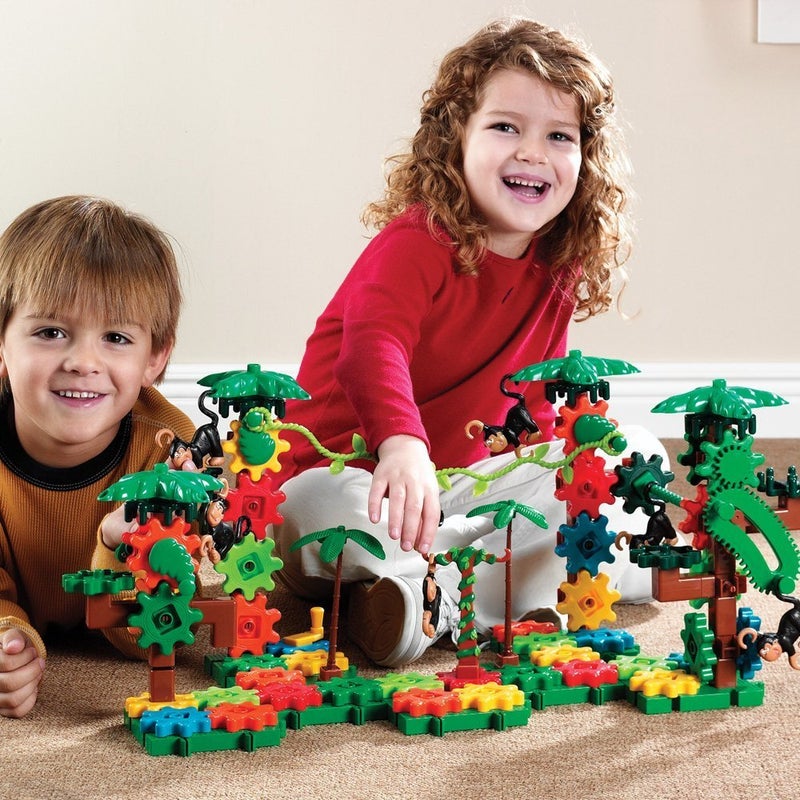 Learning Resources Learning Resources Gears! Gears! Gears! Movin' Monkeys Building Play Set, 103 Pieces - Image 2