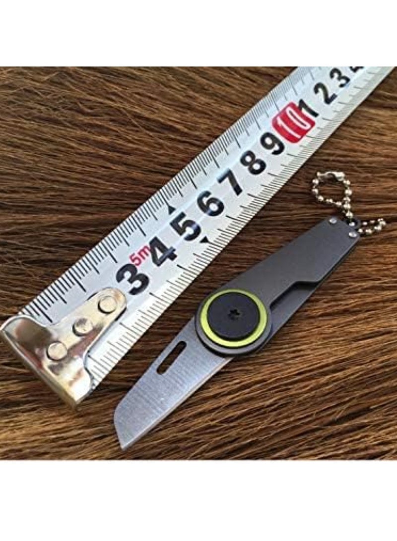 Multifunctional Portable Mini Folding Camping Survival Steel Knife  Key Chain Pocket Box Peel Package Fold Keychain Letter Cutter Parcel Peeler Open Mini Blade Opener  - Image 4
