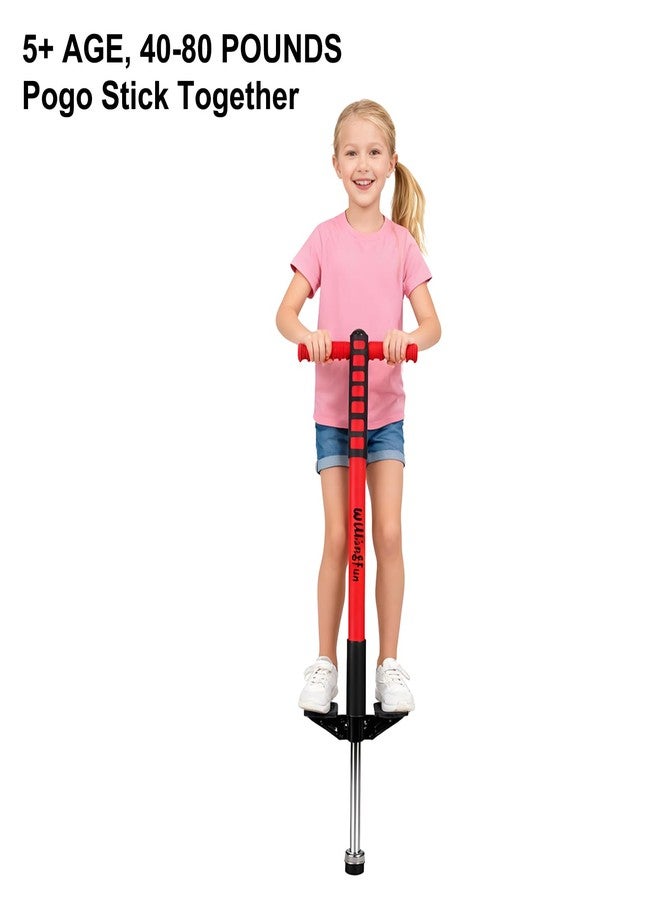 Willingfun Pogo Stick for Kids Age 5 6 7, 8, 9, 10 and Up, 40 to 80 Lbs, Kids Pogo Stick, Toys for Ages 5-7, Gifts for Boys and Girls, for Kid, No Assembly Required - Image 4