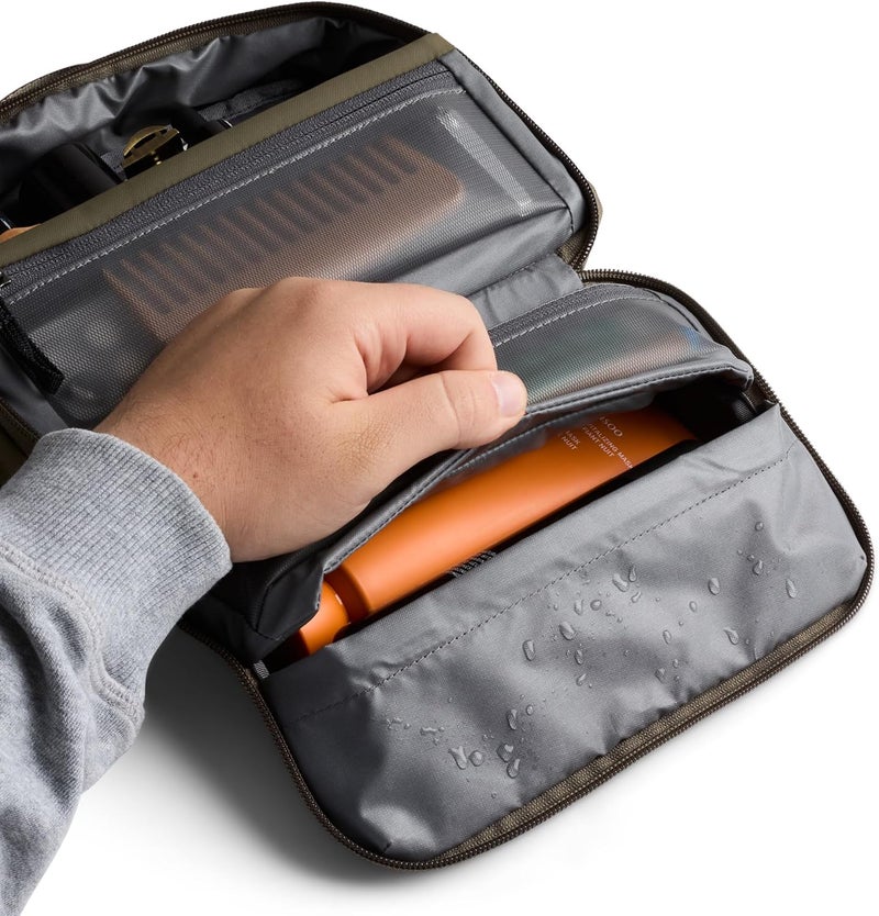 BELLROY Hanging Toiletry Kit (Hanging 3 Litre Toiletry Bag for Men and Women, Designed for Travel) - SeaKelp - Image 5