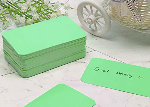 Penta Angel 100 Pcs Mini Paper Blank Gift Notes Cards DIY Craft Small Word Business Message Cards (Light Green) - Image 4