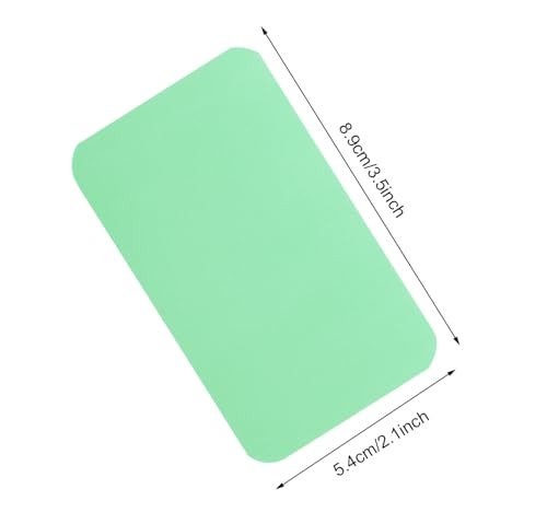 Penta Angel 100 Pcs Mini Paper Blank Gift Notes Cards DIY Craft Small Word Business Message Cards (Light Green) - Image 2