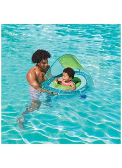 SwimWays Swimways Baby Spring Float Splash N Play, Baby Pool Float with Canopy & UPF Protection, Swimming Pool Accessories for Kids 9-24 Months  - Image 2