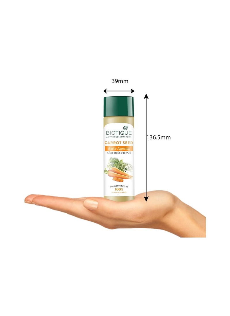 Biotique Biotique Bio Carrot Seed AntiAging AfterBath Body Oil 120 ml  - Image 3