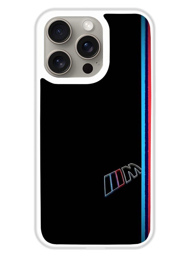 Theodor Protective Case Cover For APPLE IPHONE 15 Pro Stripes (White Bumper) - Image 1