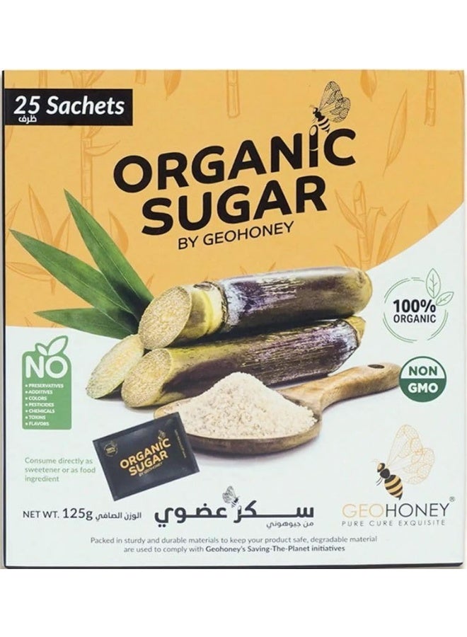 GEOHONEY Organic Sugar 25 Sachets - Image 2
