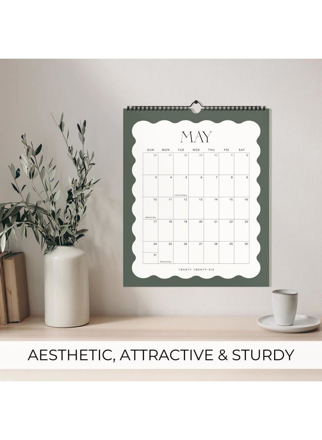 ZICOTO Aesthetic 2026 Wall Calendar - Runs from January 2026 Until July 2027 - The Perfect Large Modern Calendar Planner for Easy Organizing - Image 4