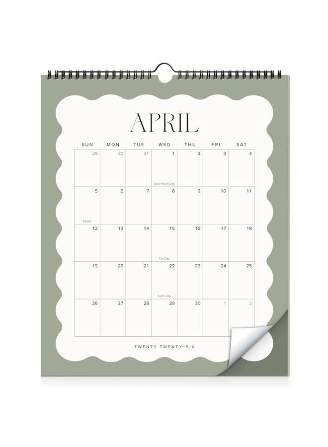 ZICOTO Aesthetic 2026 Wall Calendar - Runs from January 2026 Until July 2027 - The Perfect Large Modern Calendar Planner for Easy Organizing - Image 1