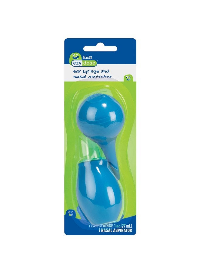EZY DOSE Kids Ear Syringe and Nasal Aspirator, Sinus Relief and Mucus Sucker for Baby and Toddler, Easy to Clean and Dishwasher Safe, Blue, BPA Free - Image 2