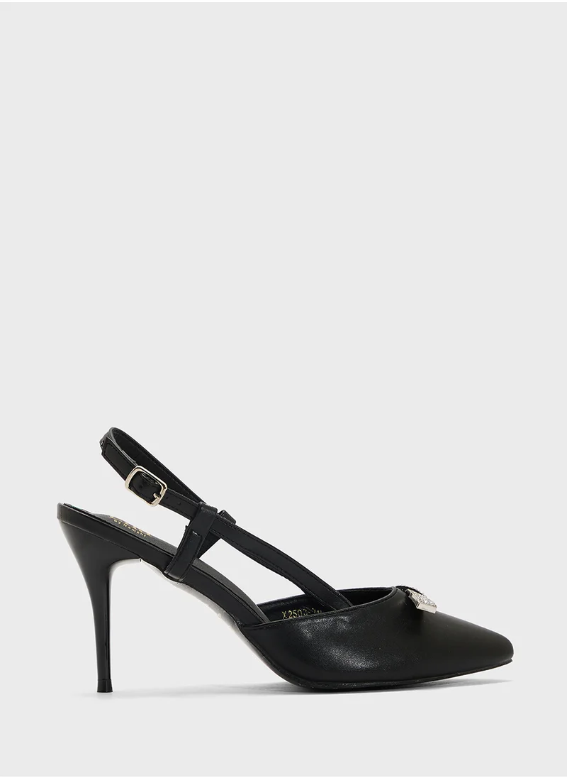 ELLA Sling Back Heeled Pump