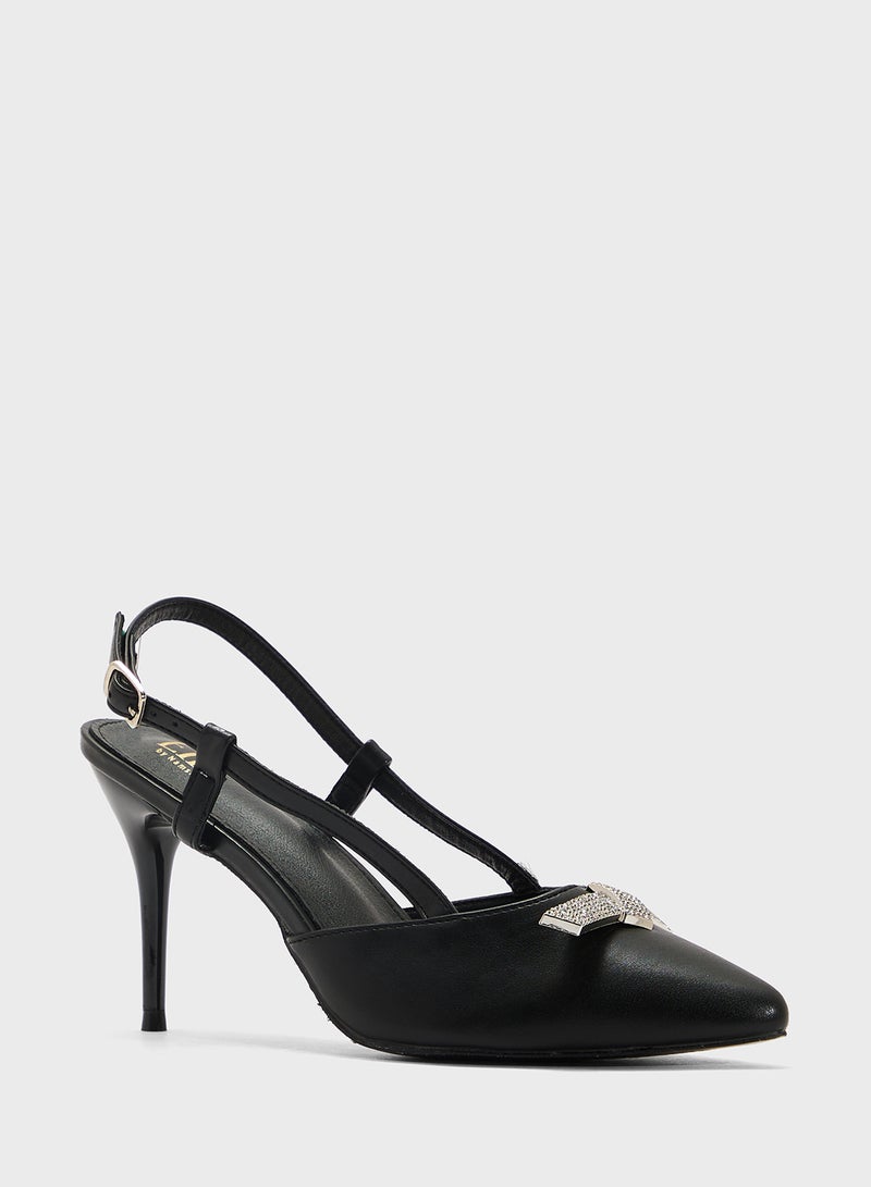 ELLA Sling Back Heeled Pump - Image 2