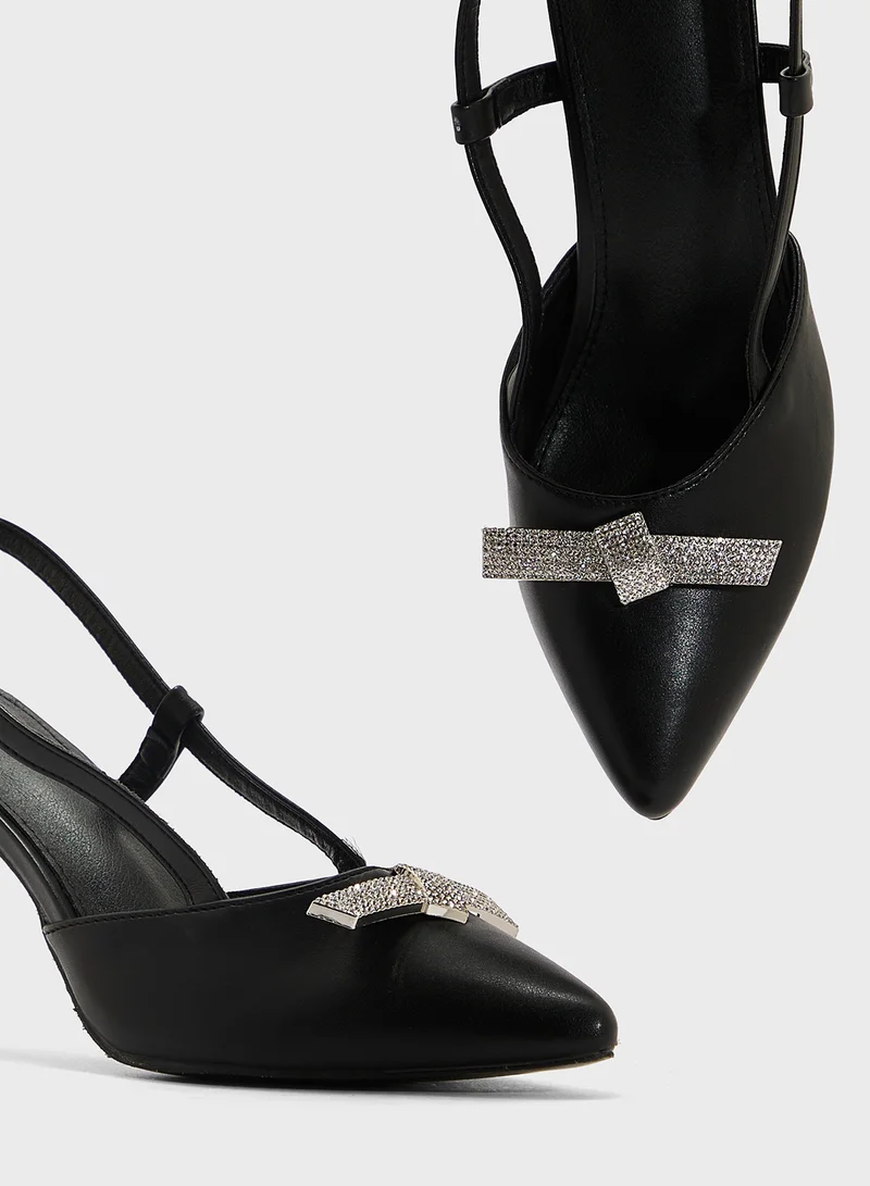 ELLA Sling Back Heeled Pump