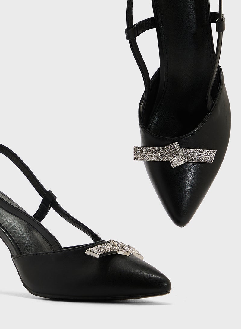 ELLA Sling Back Heeled Pump - Image 4