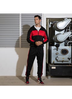 Generic Mens Autumn Winter Casual Hoodie Tracksuit Set Navy blue  - Image 5