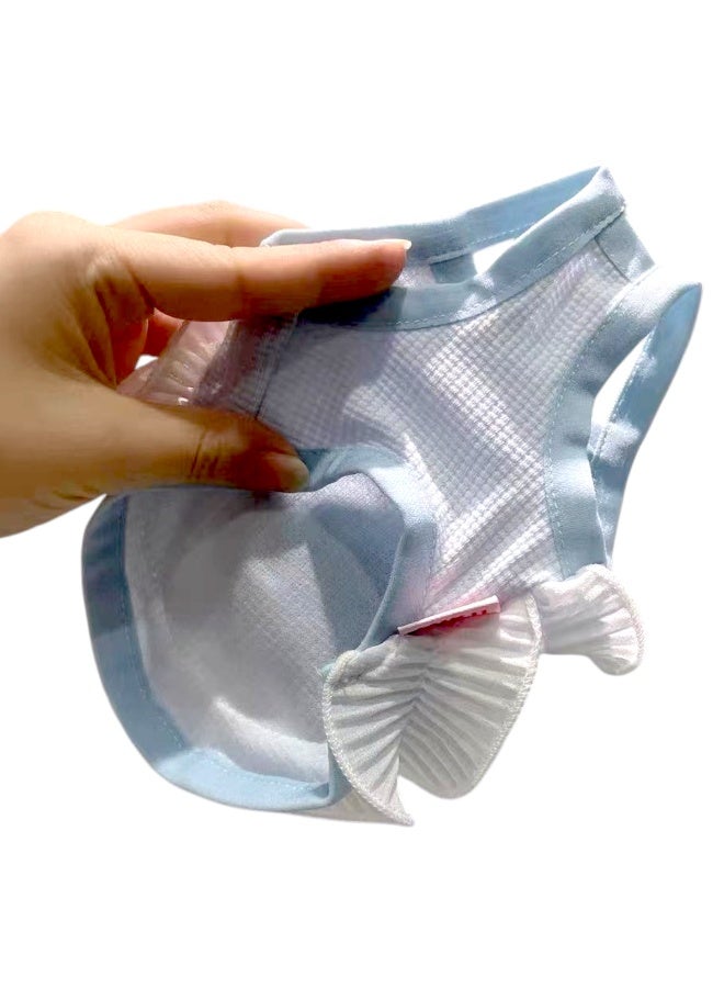 A.M Small Bichon Maltese Teddy Cat Summer Pet Cloth Having Cinnamoroll Dog doll on it. Breathable Cute Small Vest Milk Dog Milk Cat - Image 5