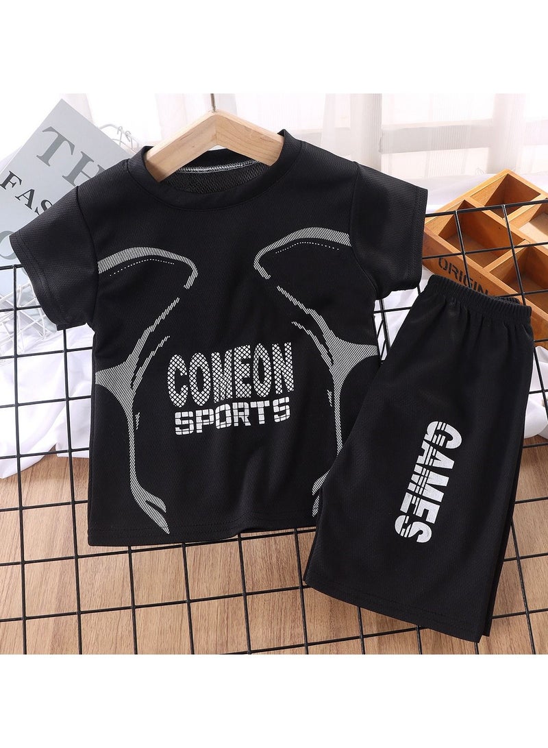 KUYING Unisex Children's Soccer Jersey Set  - Image 1