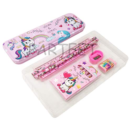 PARTEET 8 in1 Mix Stationery Gift Set for Kids (Light Pink)(N) - Image 3