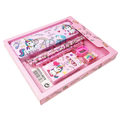 PARTEET 8 in1 Mix Stationery Gift Set for Kids (Light Pink)(N) - Image 2