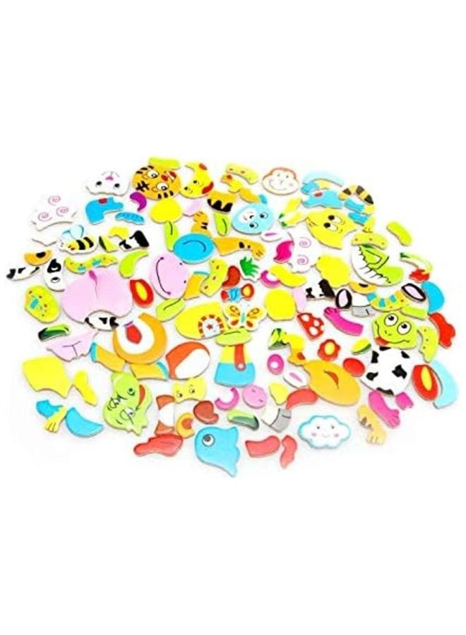 Educational Learning Wooden Animal Magnetic Puzzle with Board Game, Erase Chalkboard Toy for Kids Imagination, Toys Set Children, Twelve Zodiac Puzzle, Color Recognition - Image 4