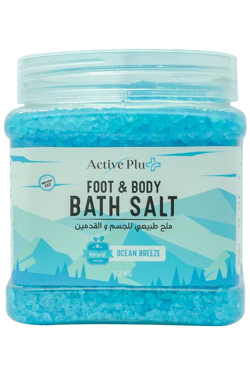 Active Plu+ Ocean Breeze Bath Salt 1.2kg | Refreshing Spa-at-Home Soak for Relaxation & Skin Care