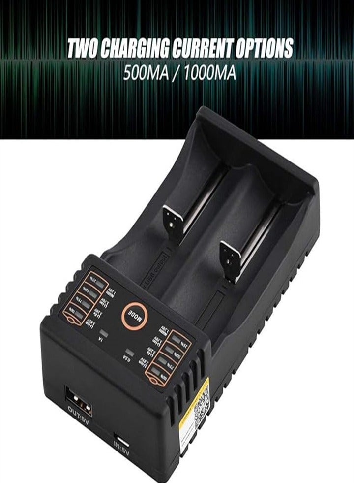 Battery Charger, Lii-202 Universal Intelligent USB Battery Charger for /18490/18350/17670/17500/16340(RCR123) - Image 3