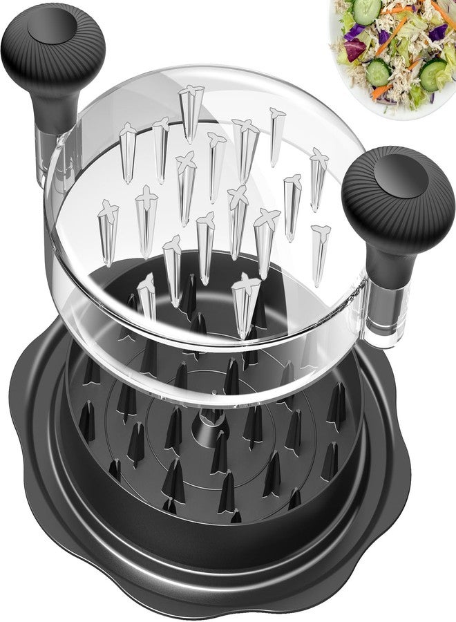 Ukeetap 10" Pro Chicken Shredder Tool Twist Large for Kitchen, BPA-Free Food-Safe Meat Grinder, Visible Chicken Breast Meat Shredder with Strong Anti-Slip Bottom & Ergonomic Handle, Black - Image 1