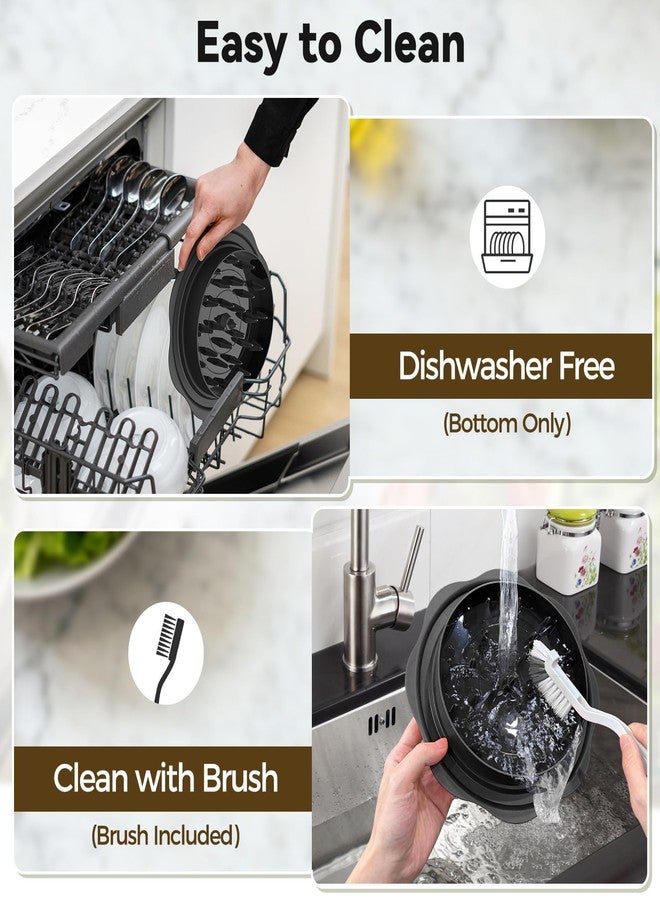 Ukeetap 10" Pro Chicken Shredder Tool Twist Large for Kitchen, BPA-Free Food-Safe Meat Grinder, Visible Chicken Breast Meat Shredder with Strong Anti-Slip Bottom & Ergonomic Handle, Black - Image 5