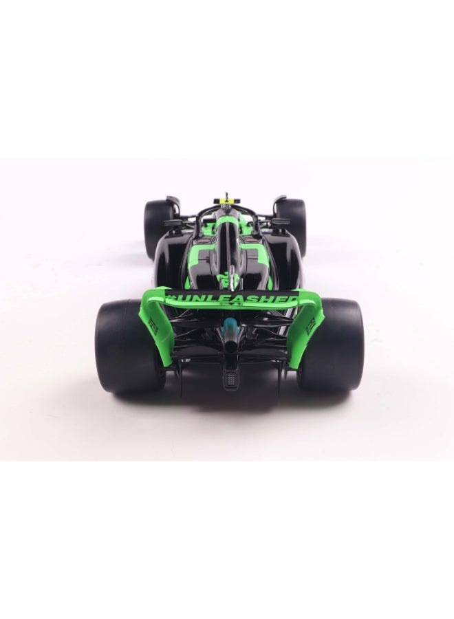 Solido Kick Sauber F1 Team C44 Bahrain GP 2024 Z. Guanyu Diecast Model Car, 1:18 Scale Formula 1 Race Car, Black Collector Display Model with Directional Wheels - Image 3